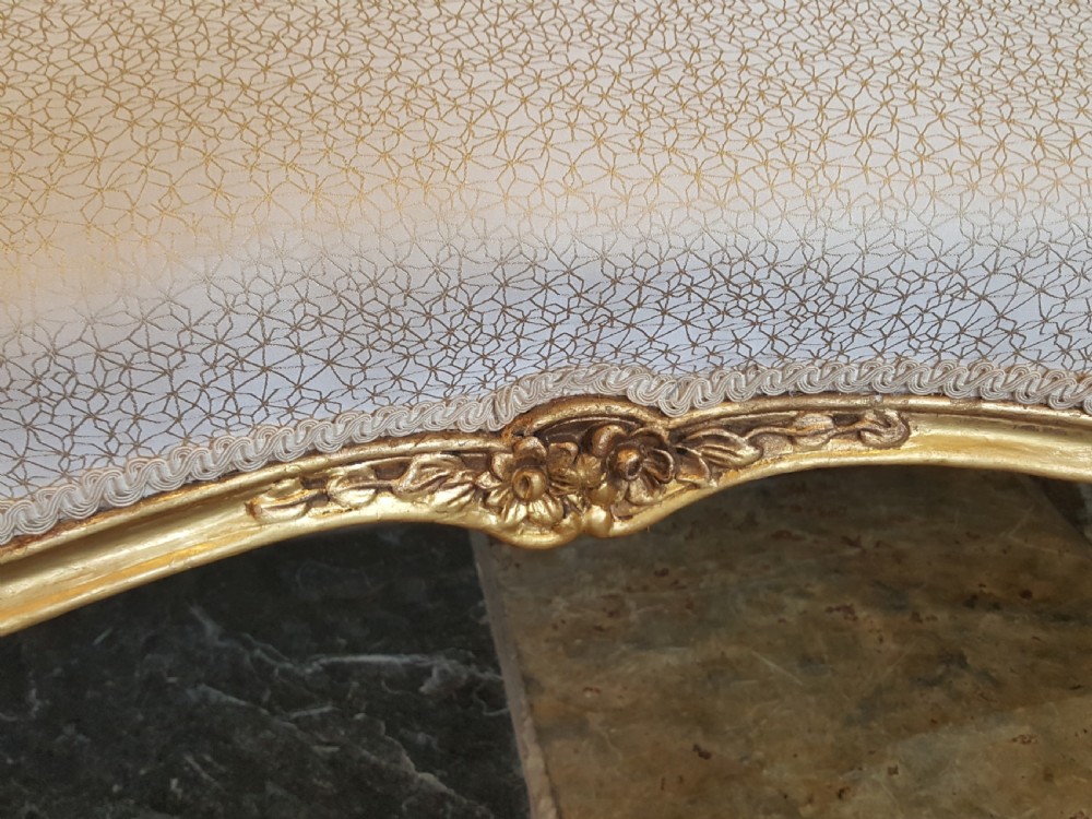 Victorian Giltwood Settee View IV