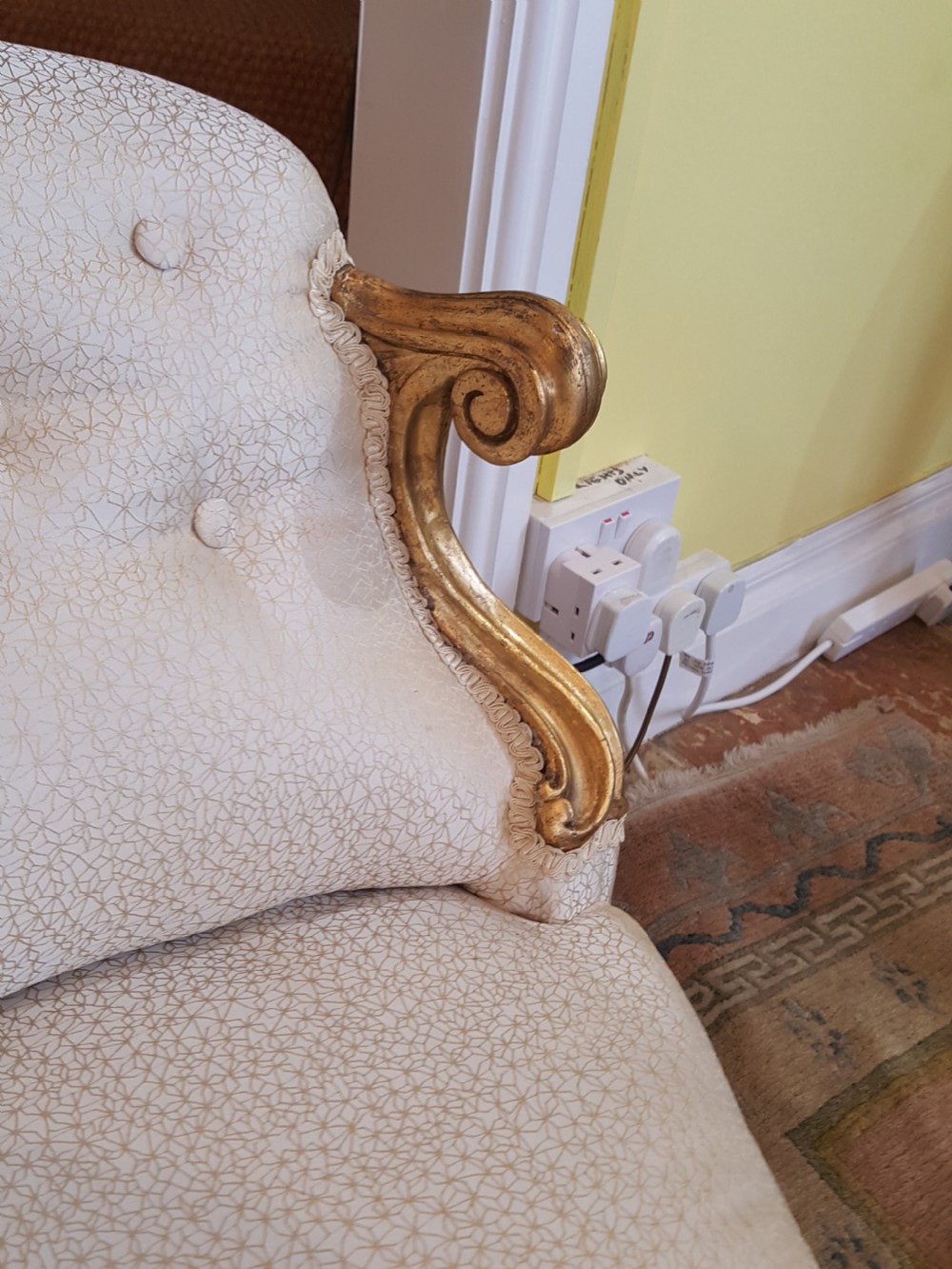 Victorian Giltwood Settee View VI