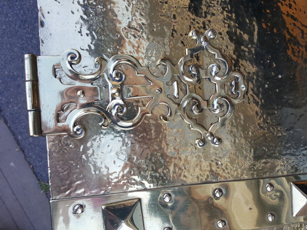 Late Victorian Brass Coal Box View III