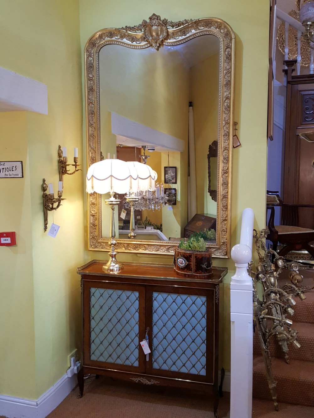 Mid 19thC Brass Candlestick Table Lamp View II