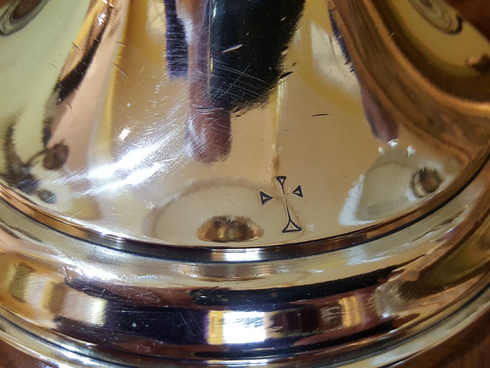 Mid 19thC Brass Candlestick Table Lamp View V
