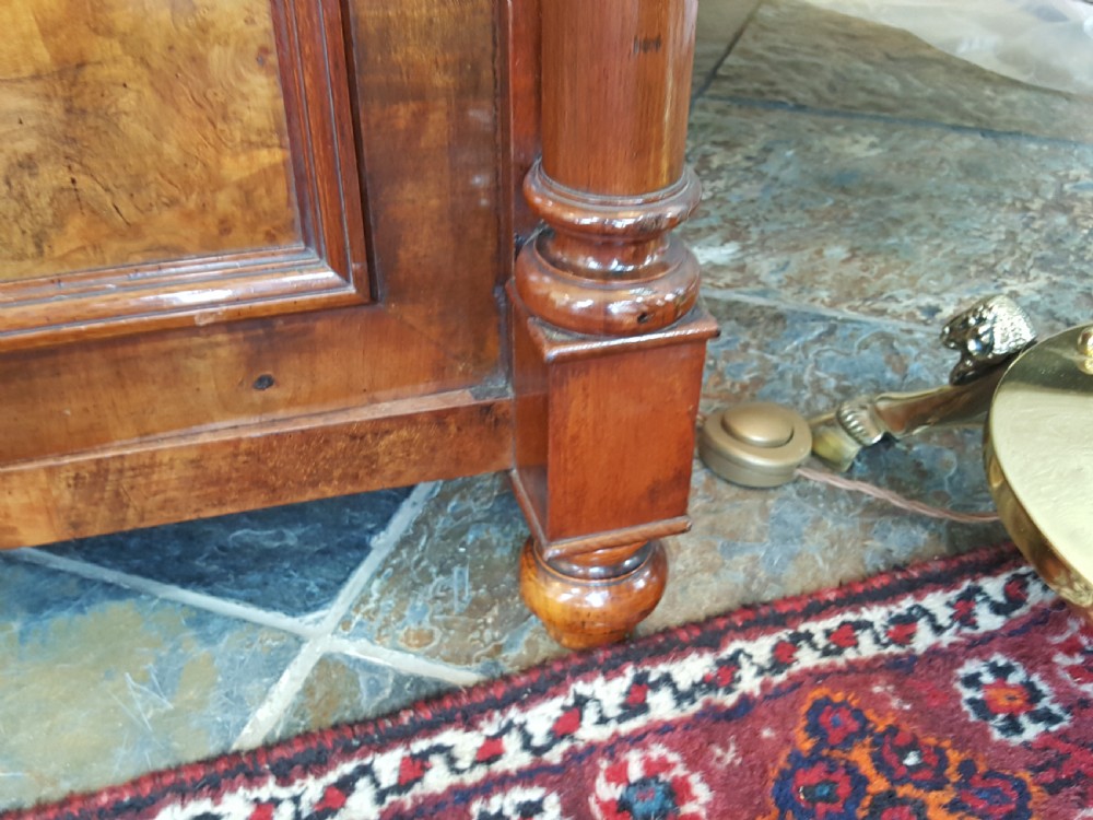 Victorian Black Walnut Tall Cabinet View X
