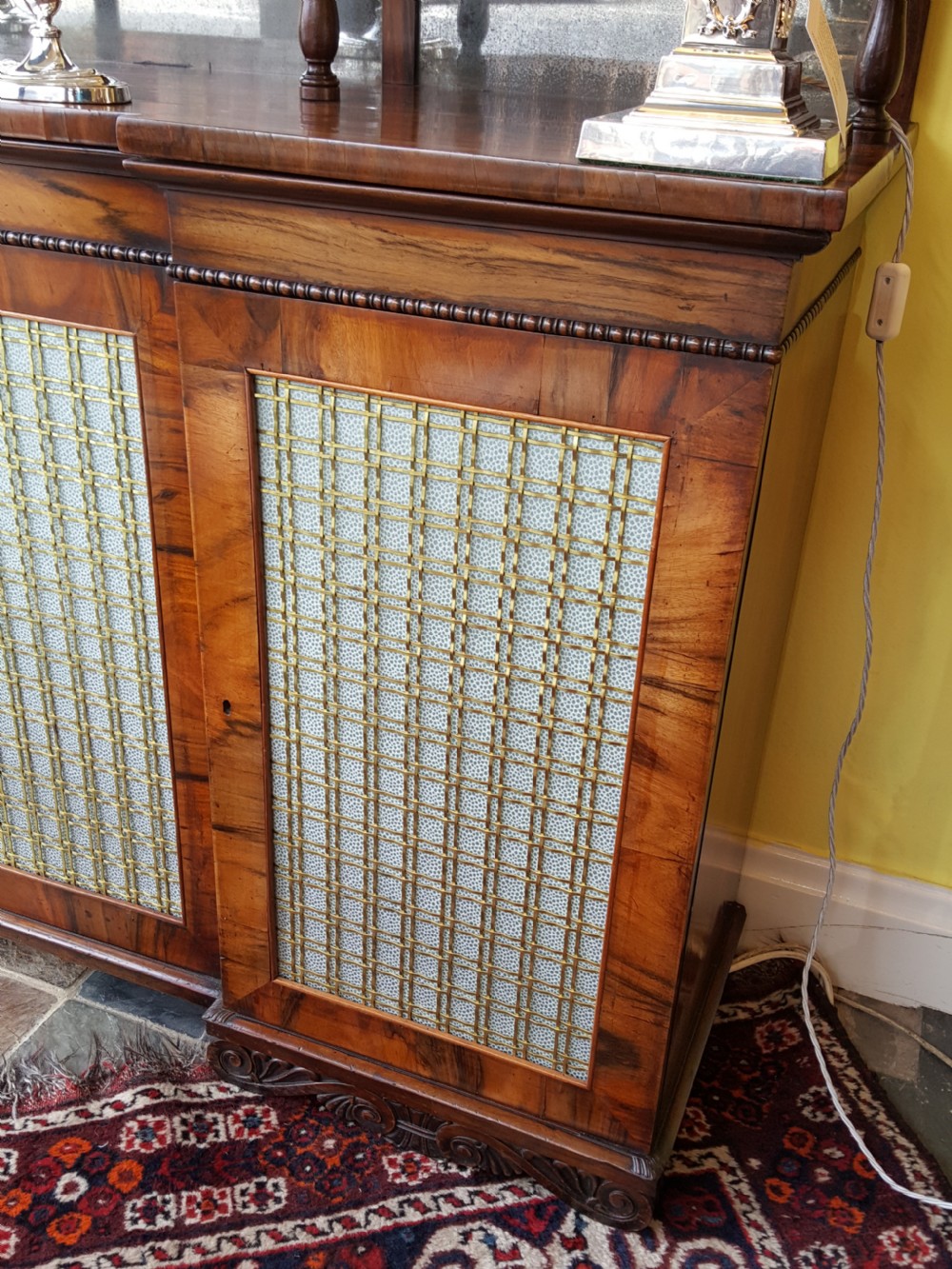 William IV Goncalo Alves breakfront side cabinet View II