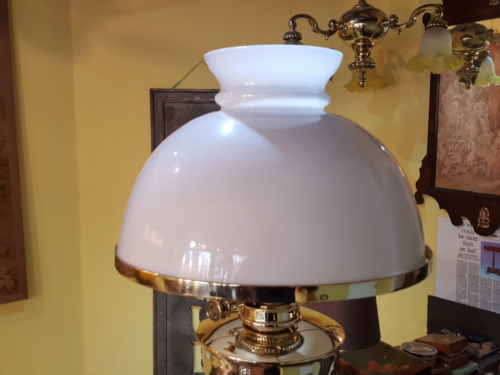 Victorian Brass Oil Lamp - Hinks and Sons View V