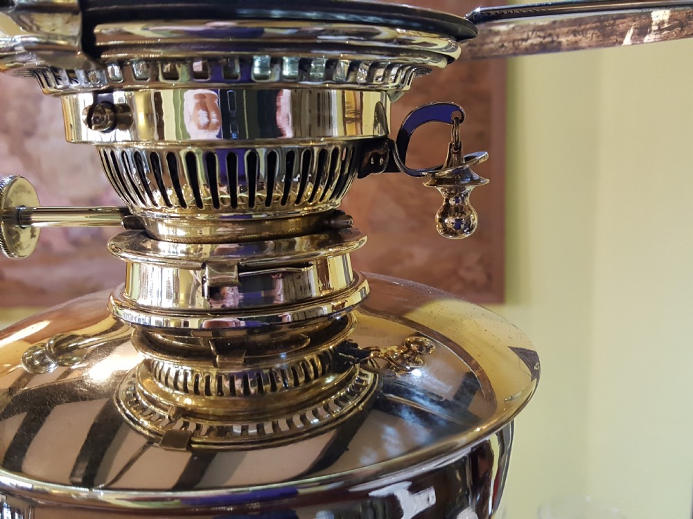 Victorian Brass Oil Lamp - Hinks and Sons View VIII