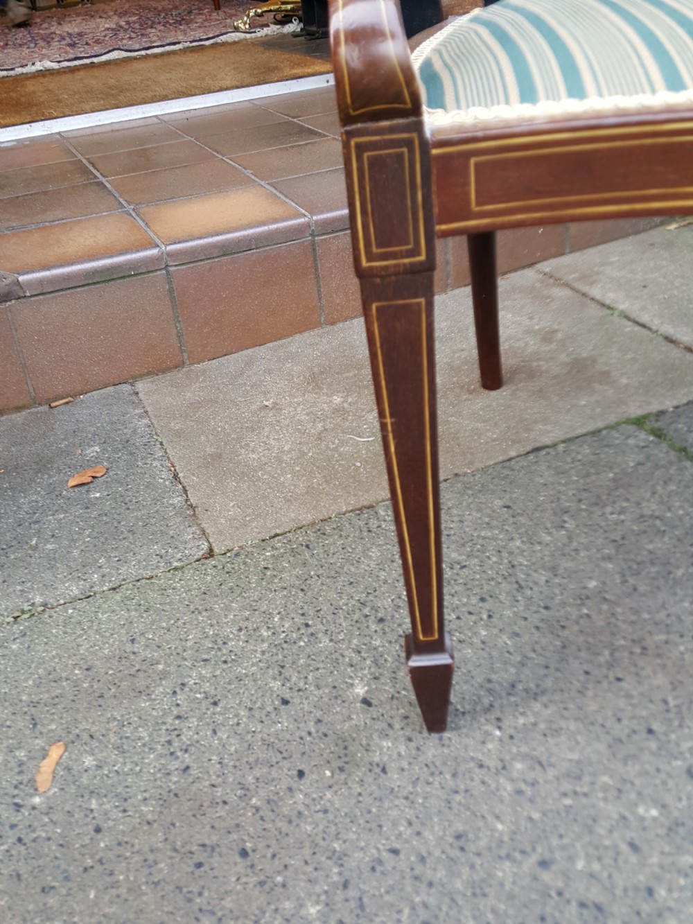 Edwardian Mahogany Inlaid Armchair View V