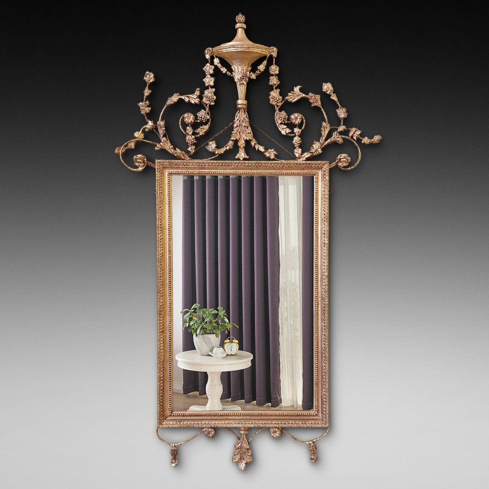 Regency gilt wood mirror