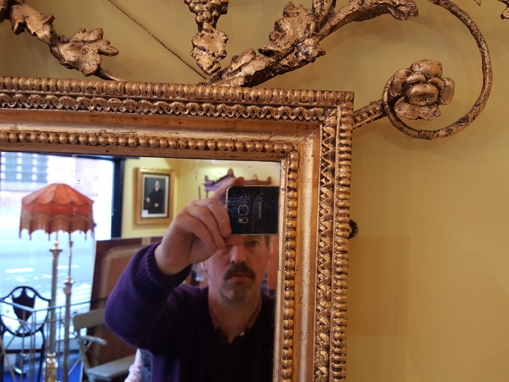 Regency gilt wood mirror View IV