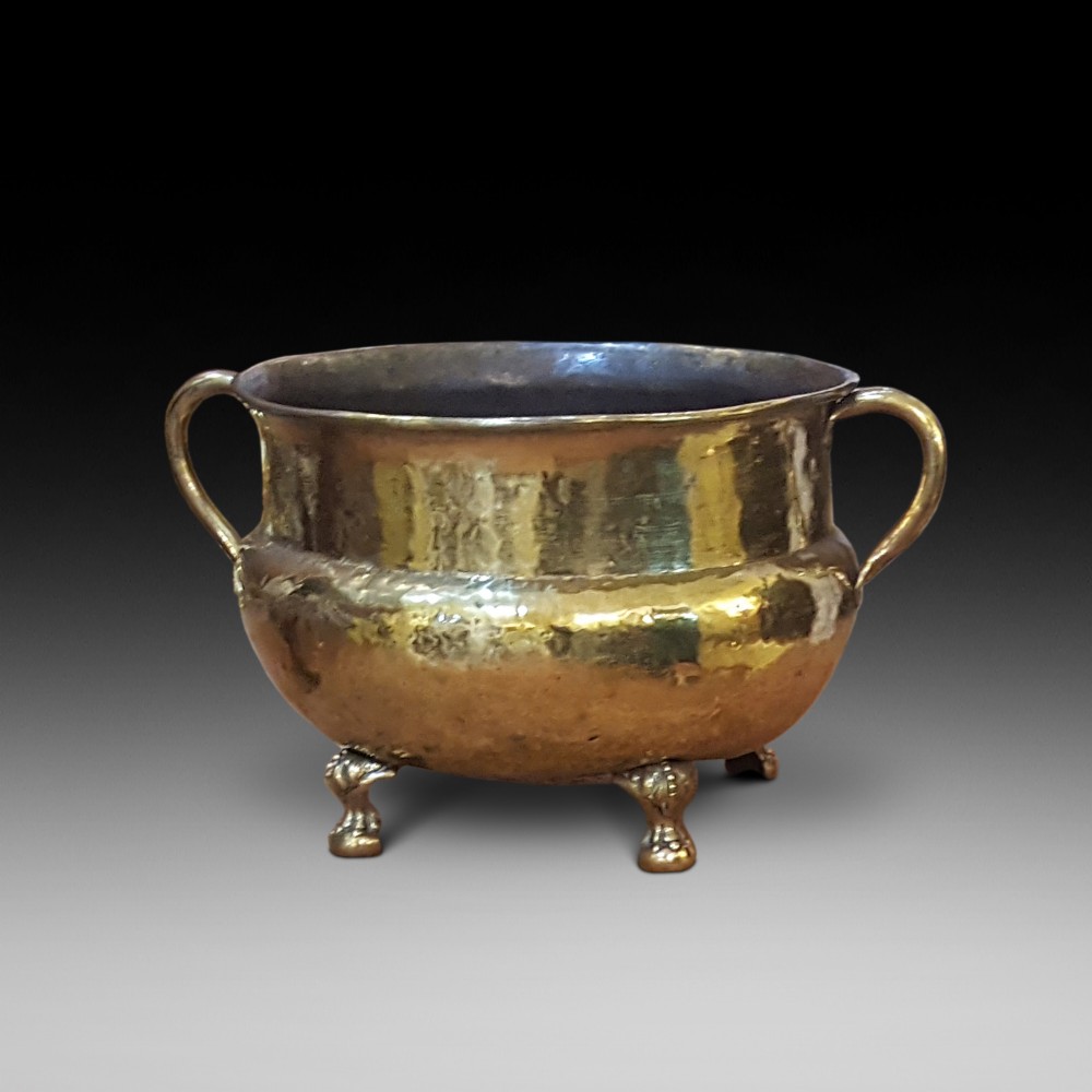 Large Victorian Brass Log Bucket