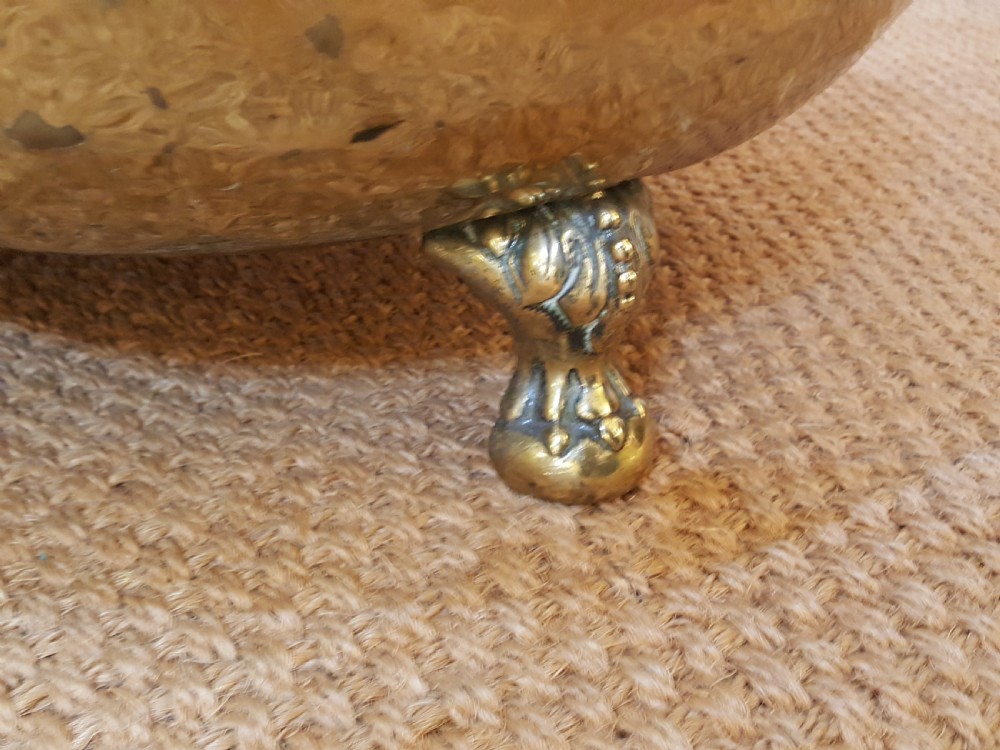 Large Victorian Brass Log Bucket View II