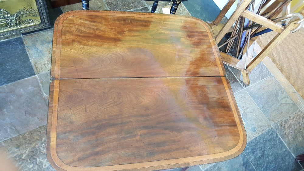 Regency Mahogany Tea Table View VII