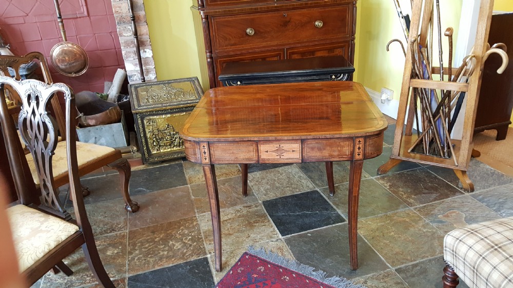 Regency Mahogany Tea Table View VIII