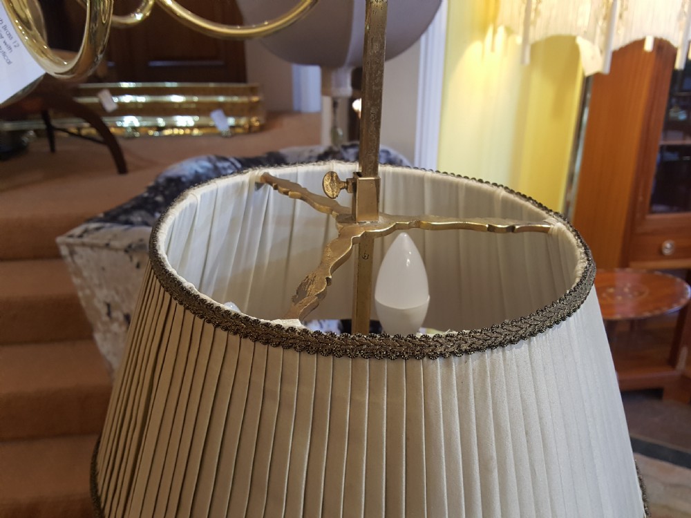  Late Victorian gilt metal table lamp View VI