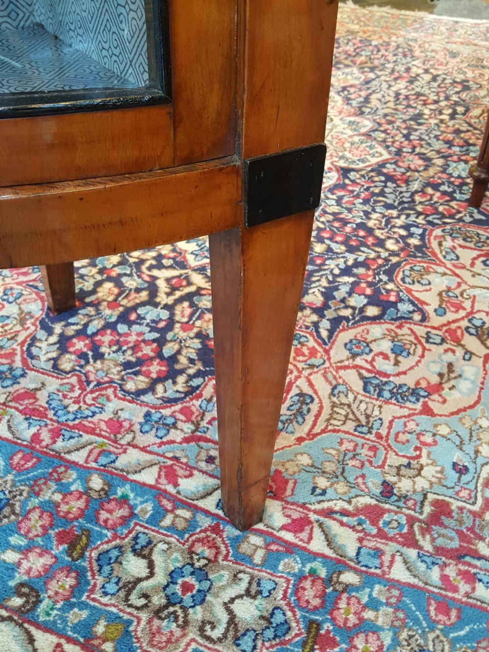 Mid 19thC Biedermeier Satin Birch Corner Display Cabinet View VI