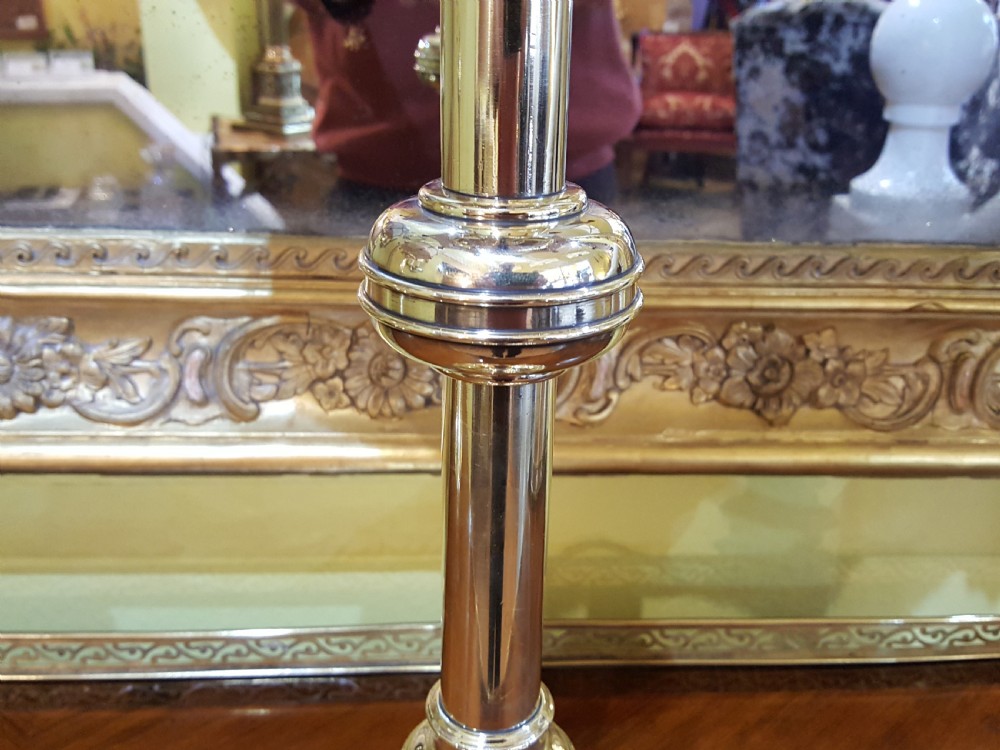 Pair of Victorian Ecclesiastical Candlesticks View IV
