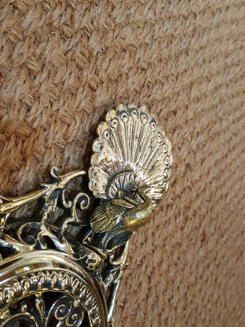 Pair of Late 19thC Gilt-Brass Girandole Mirrors View II