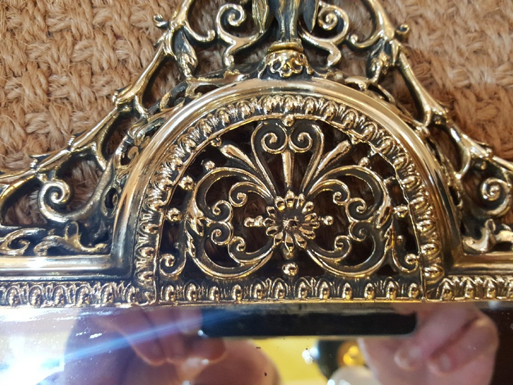 Pair of Late 19thC Gilt-Brass Girandole Mirrors View IV