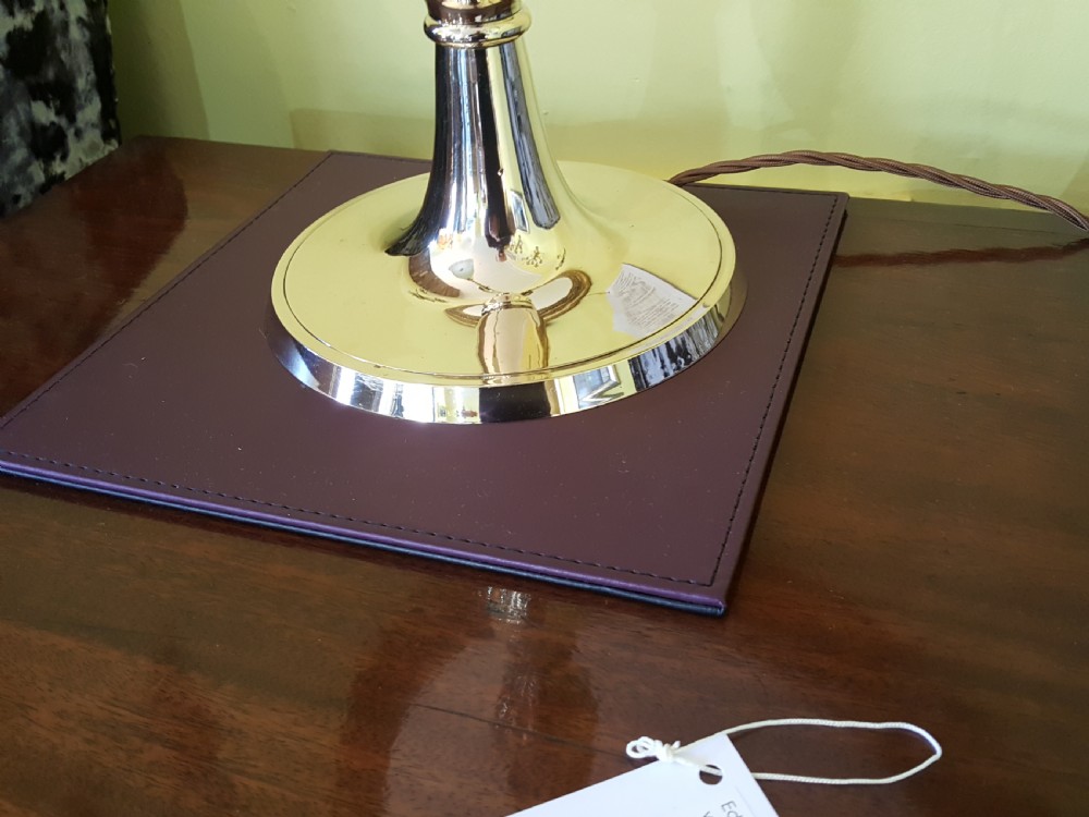 Edwardian Brass Desk Lamp View V