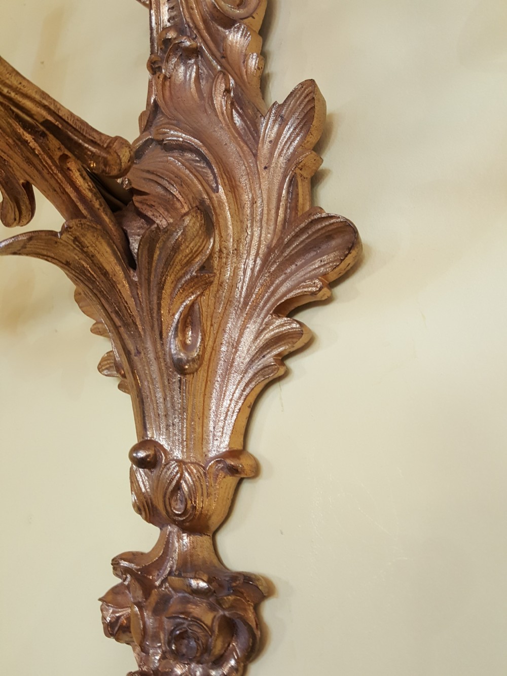 Pair of French Gilt Metal Five-Light Wall Lights View VI