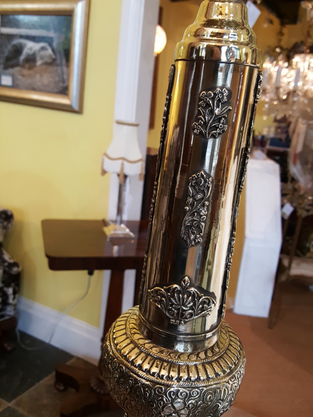 Late 19thC Persian Pierced Brass Incense Burner View IV