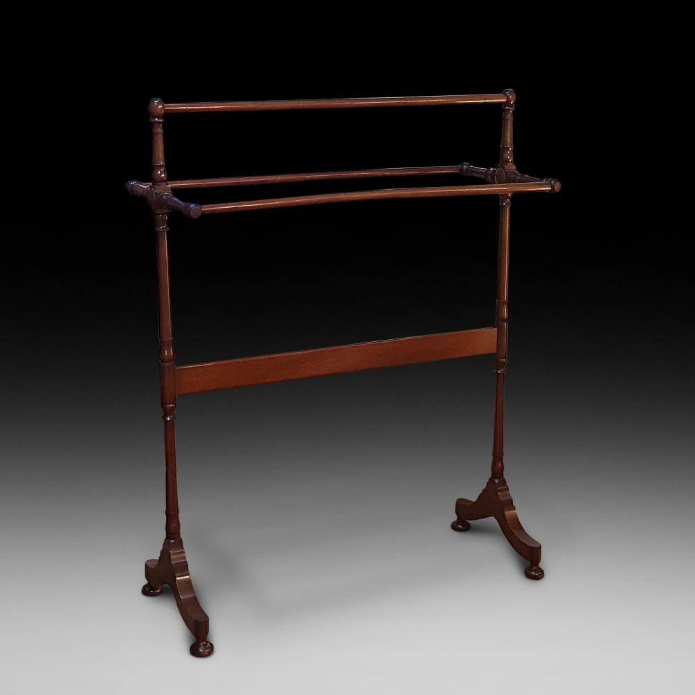 Late Victorian Mahogany Towel Rail