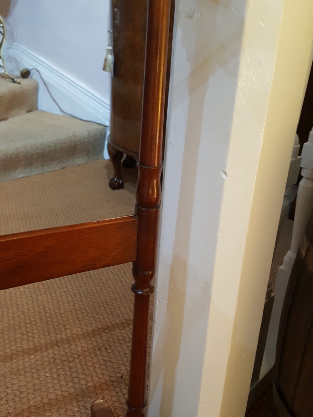 Late Victorian Mahogany Towel Rail View V