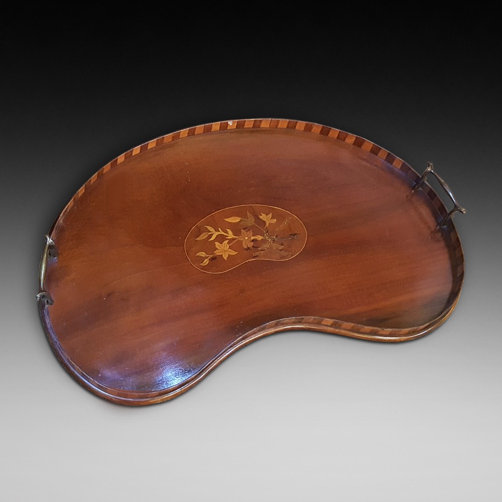 Edwardian Mahogany Kidney Shaped