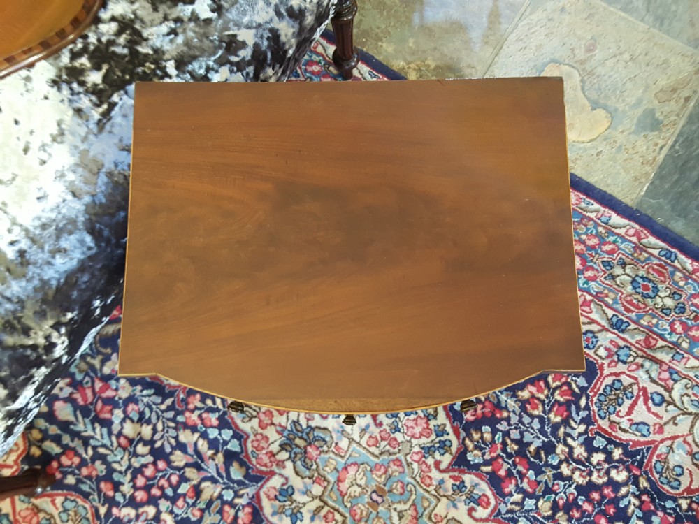 Edwardian Bow Fronted Night Stand View II