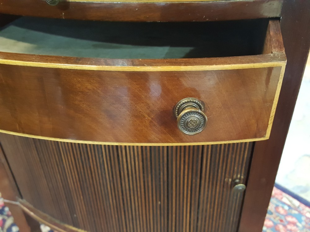 Edwardian Bow Fronted Night Stand View IV