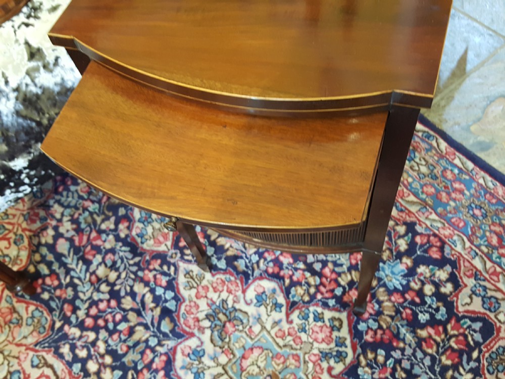 Edwardian Bow Fronted Night Stand View V