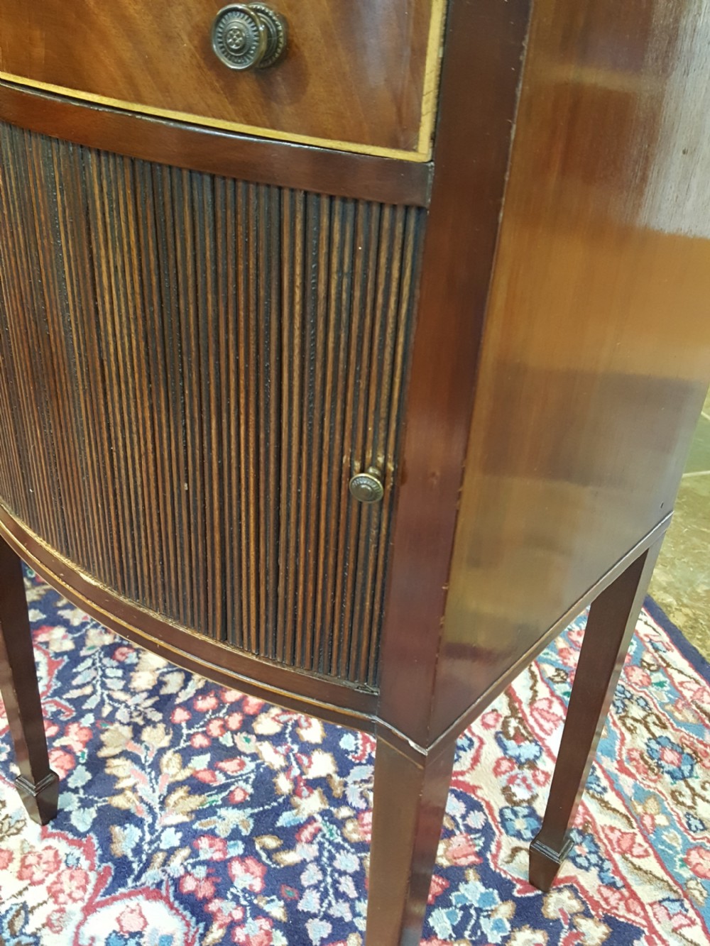 Edwardian Bow Fronted Night Stand View VI