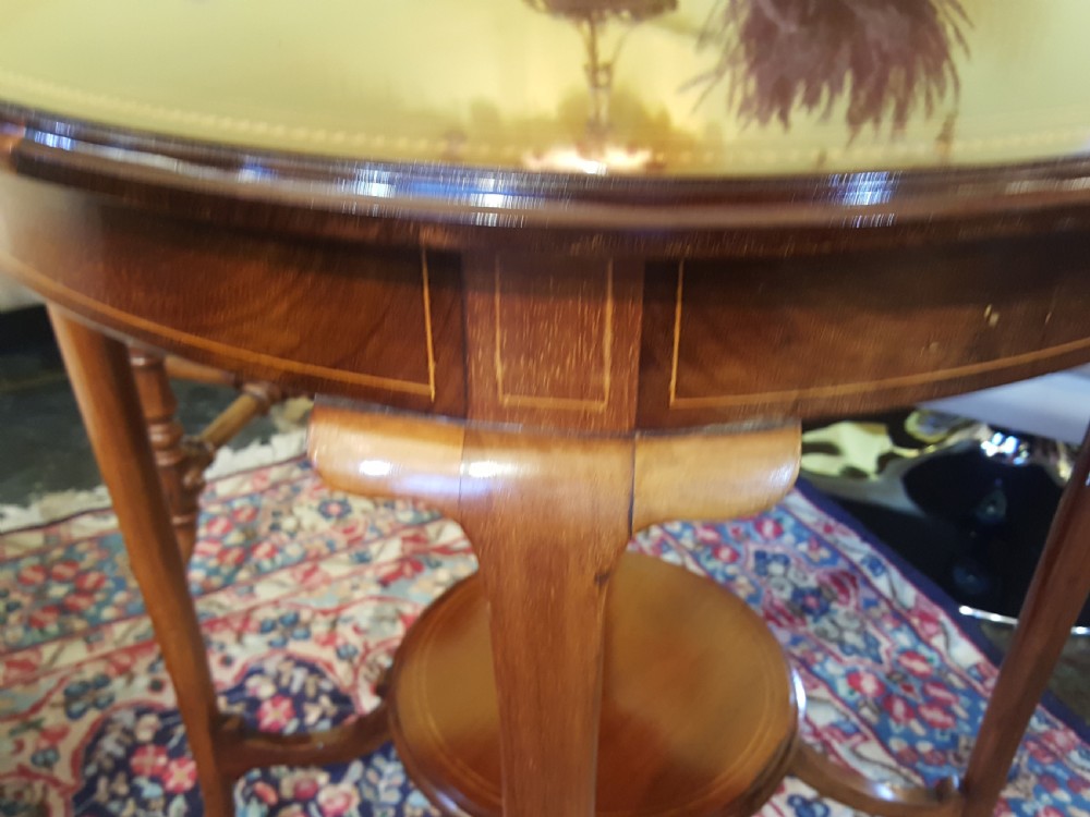 Edwardian Mahogany Centre Table View VII