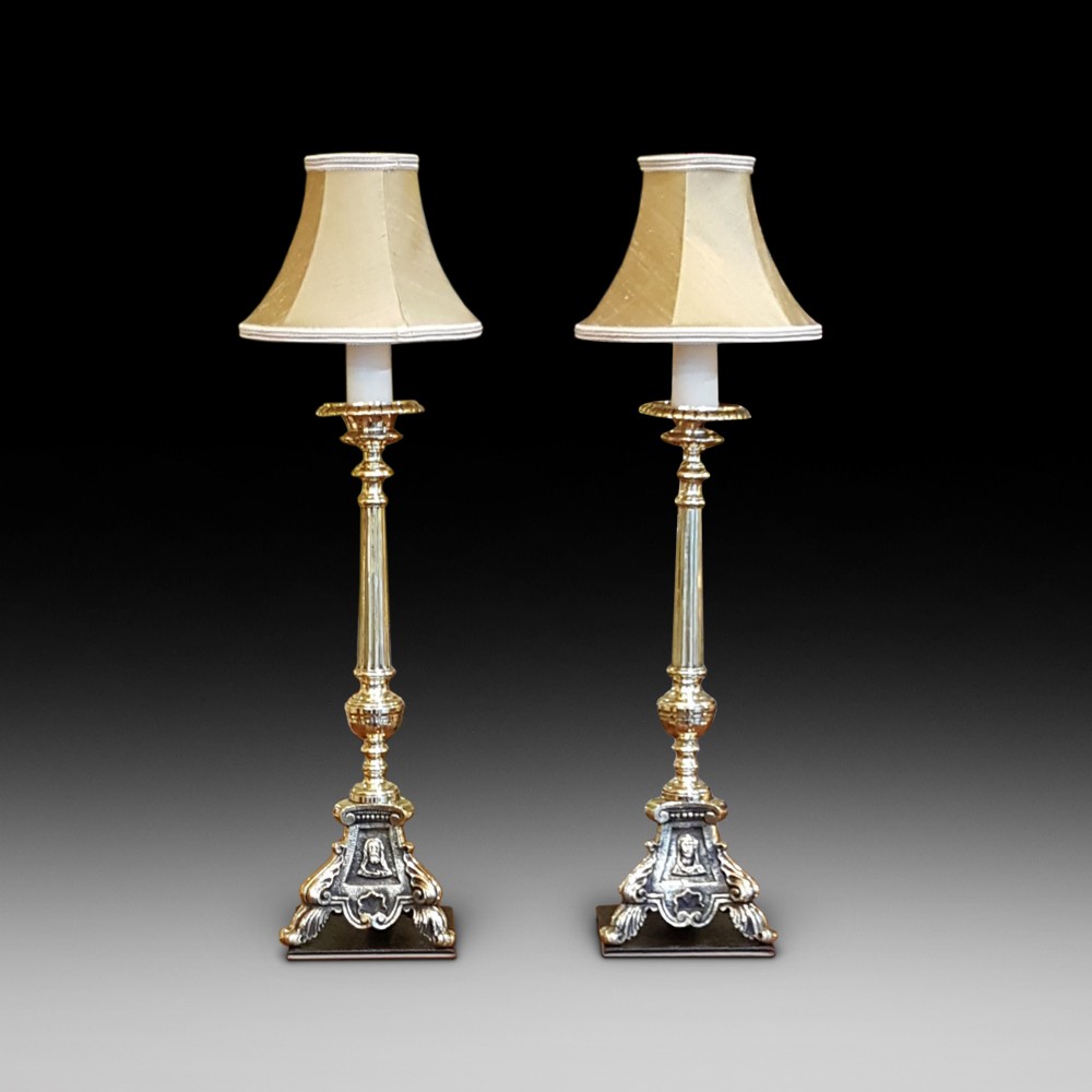 Pair of 19thC French Table Lamps