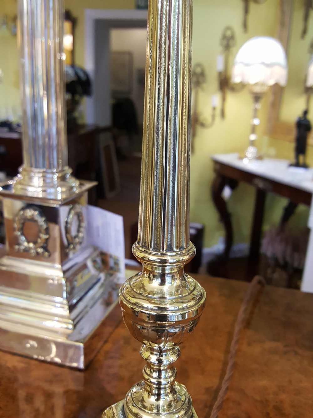 Pair of 19thC French Table Lamps View VI
