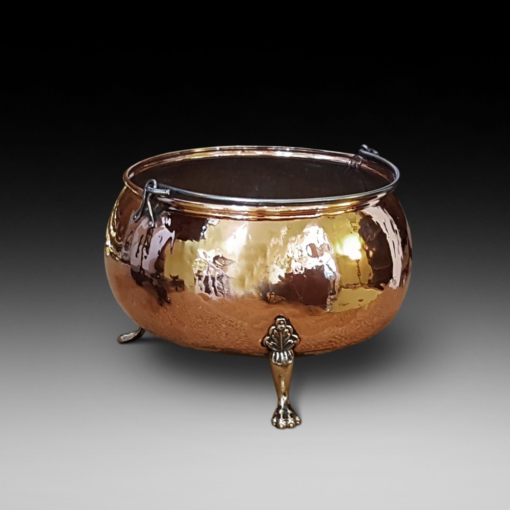 Victorian Copper Log Bucket