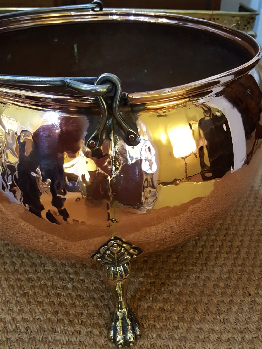 Victorian Copper Log Bucket View IV