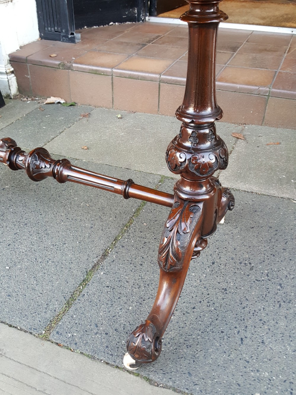 Victorian Inlaid Walnut Card Table View III