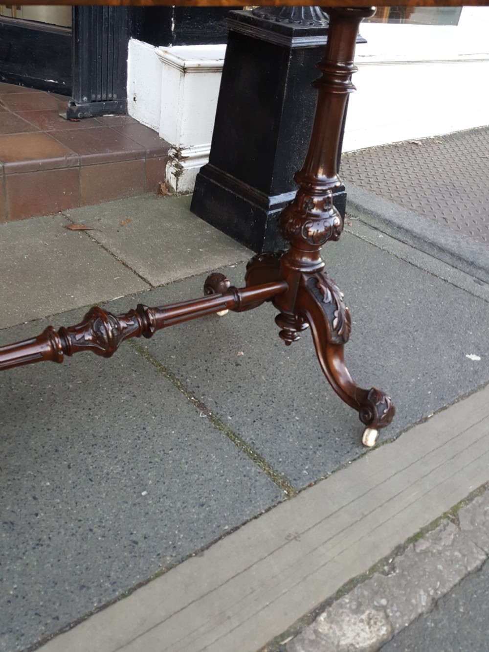 Victorian Inlaid Walnut Card Table View IV