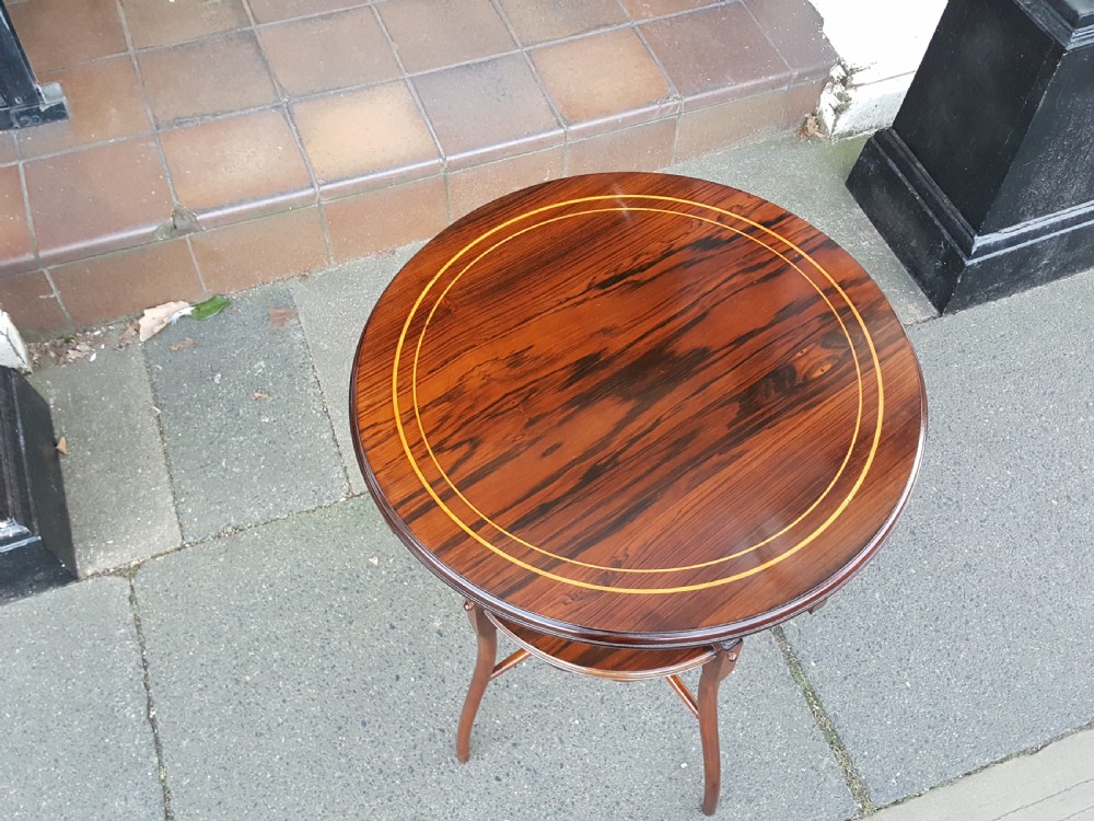 Edwardian Inlaid Rosewood Occasional Side Table View II