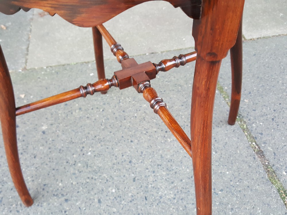 Edwardian Inlaid Rosewood Occasional Side Table View V