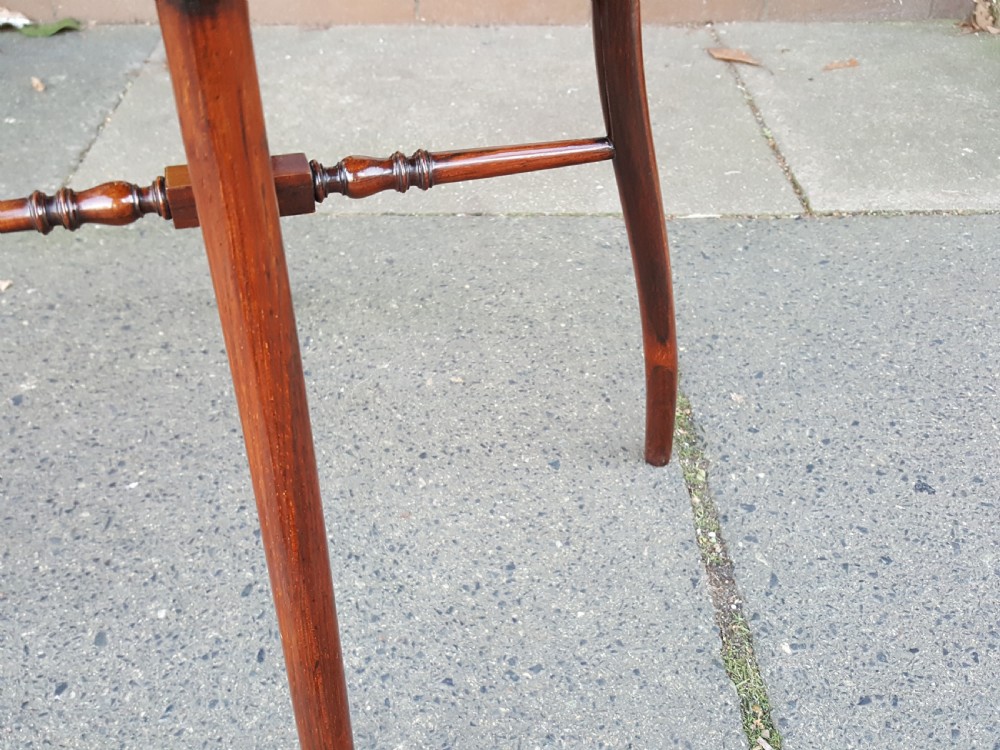 Edwardian Inlaid Rosewood Occasional Side Table View VI