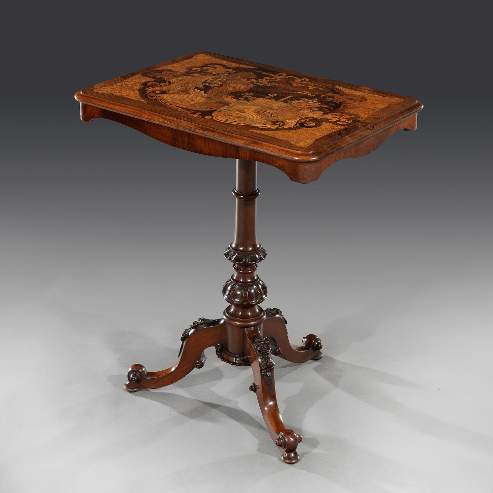 Early Victorian Marquetry Side Table