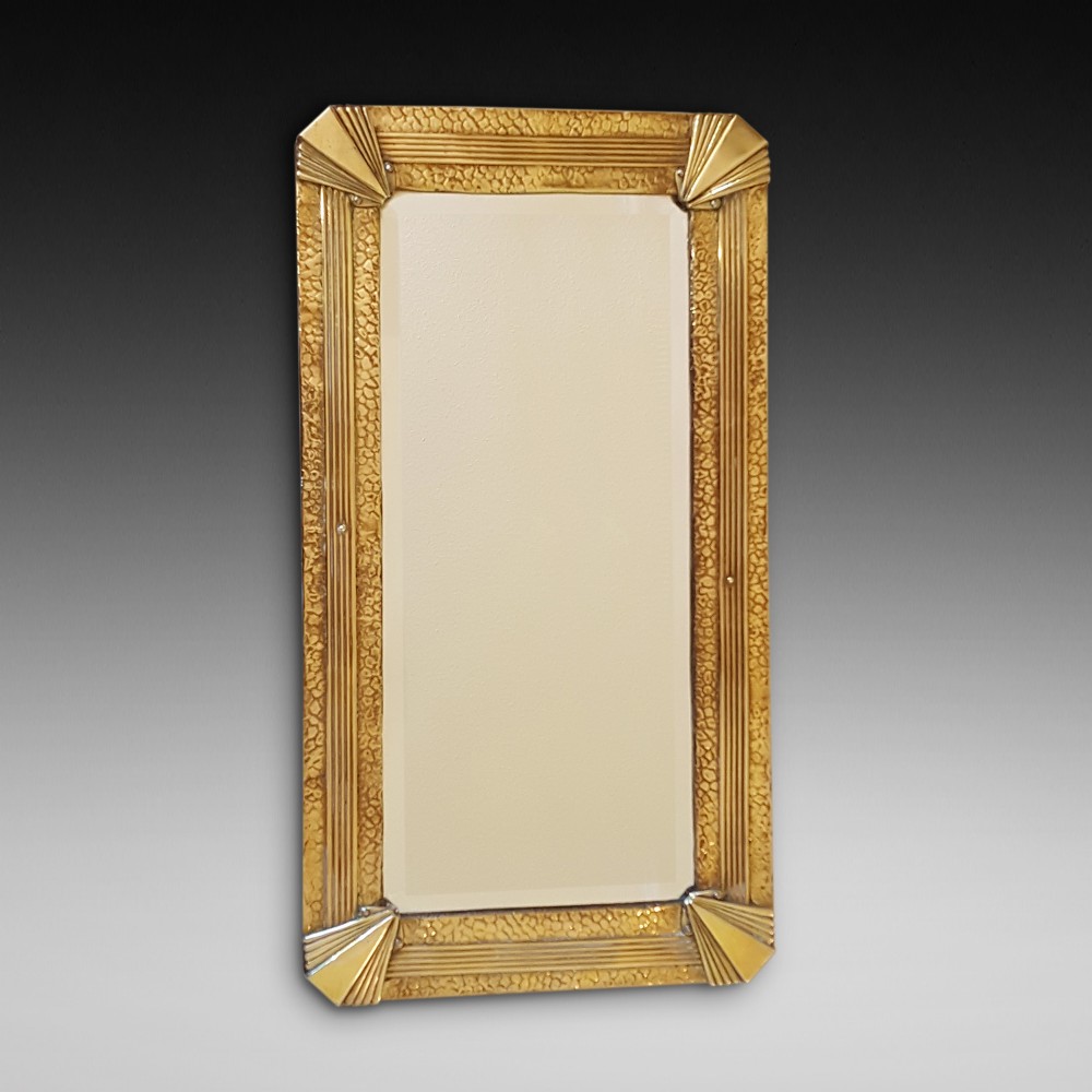 Art Deco Brass Mirror