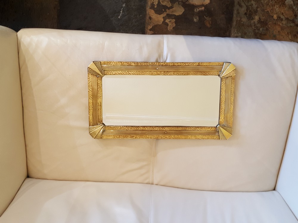 Art Deco Brass Mirror View II