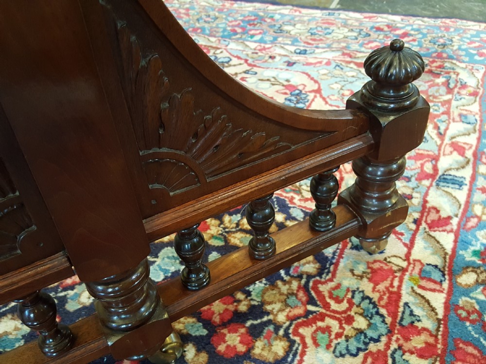Late Victorian Mahogany Cot View III