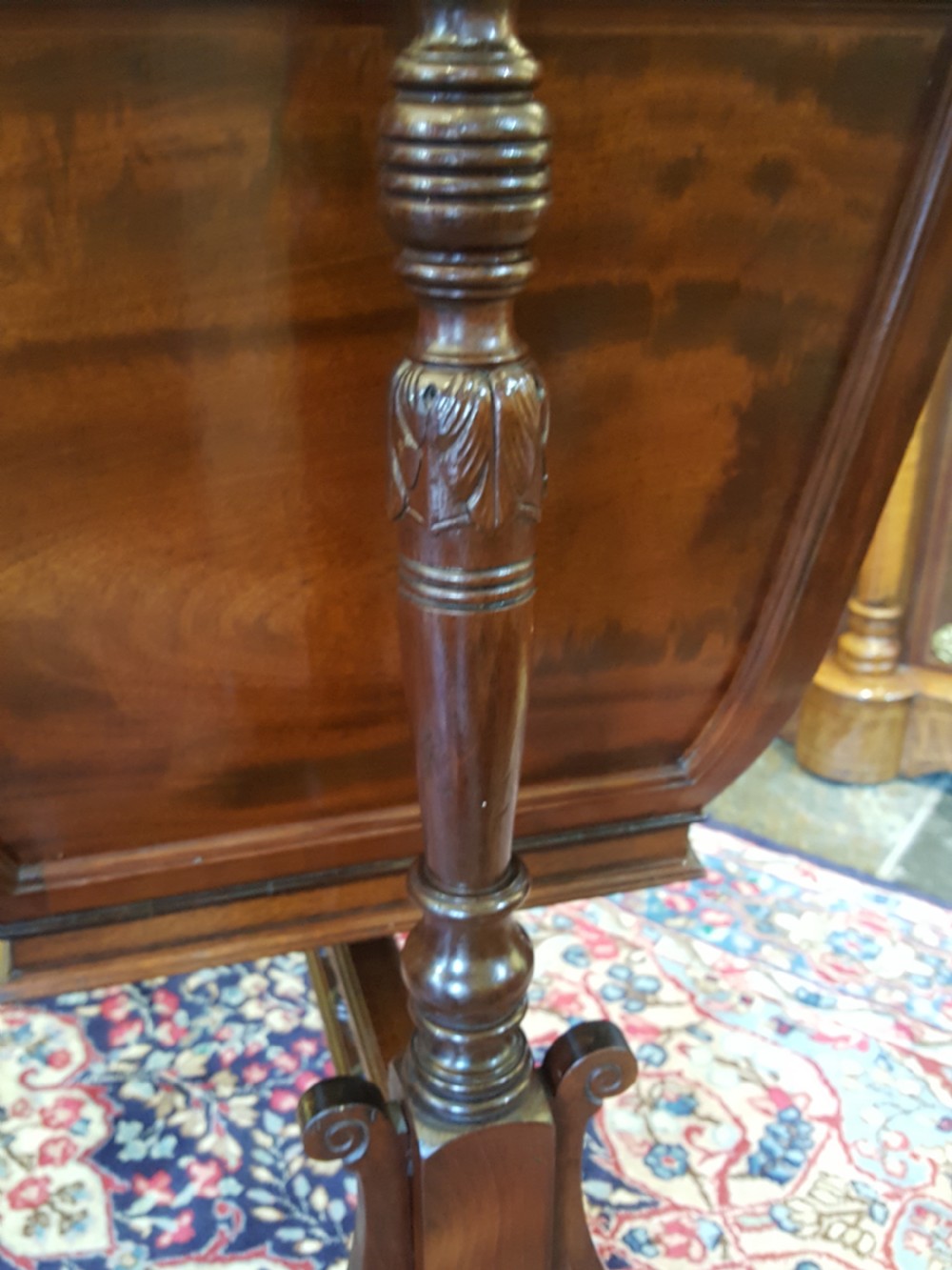 Late Victorian Mahogany Cot View V