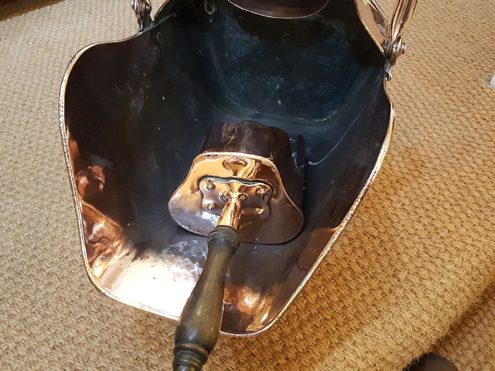 Victorian copper coal dispenser View VIII