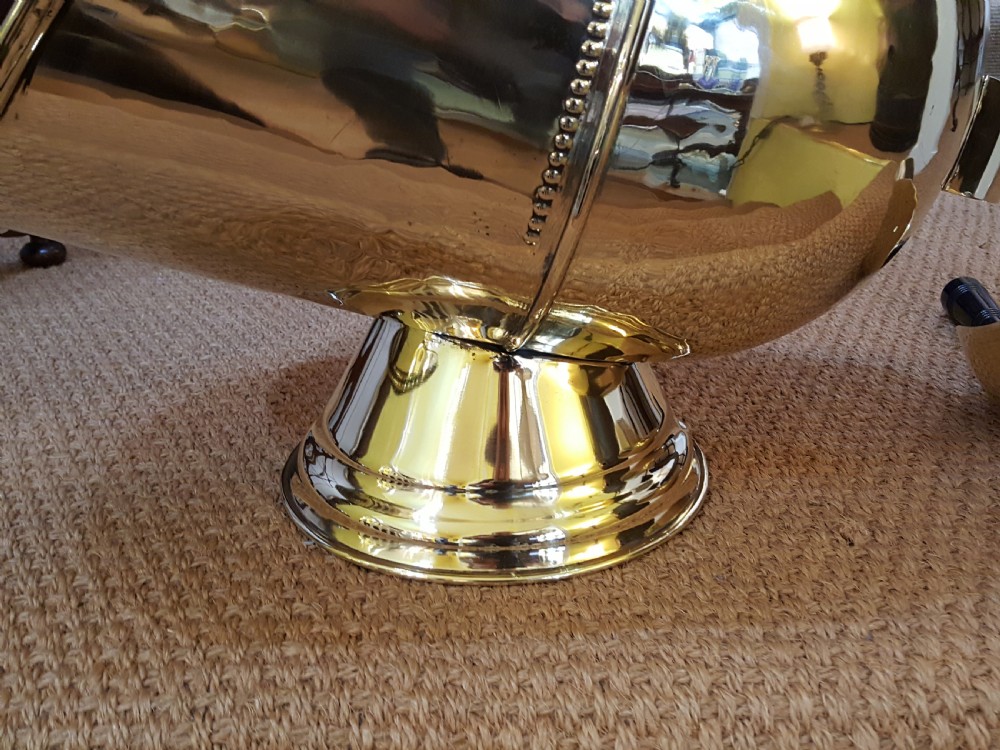 Victorian Brass Lidded Coal Dispenser View VI