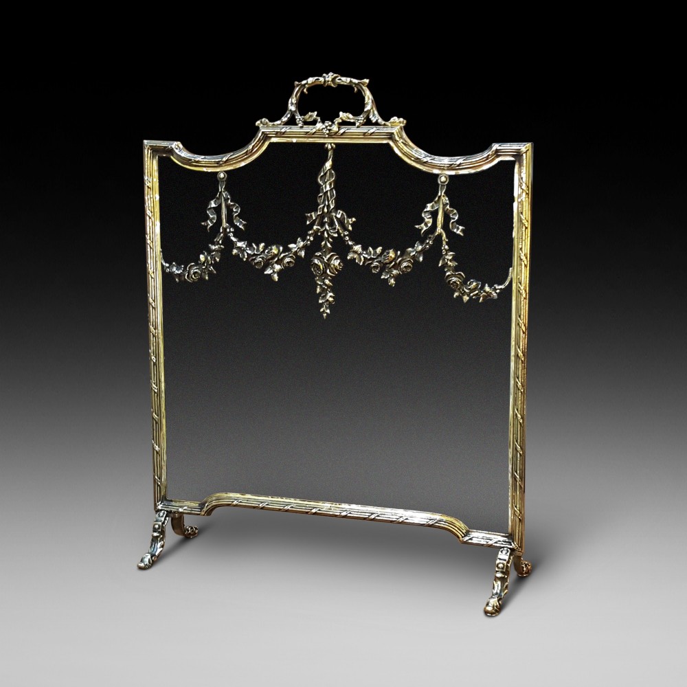 French Brass Fire Guard