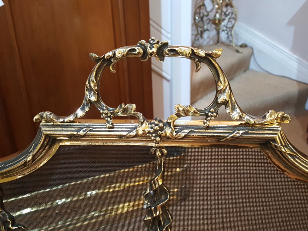 French Brass Fire Guard View II